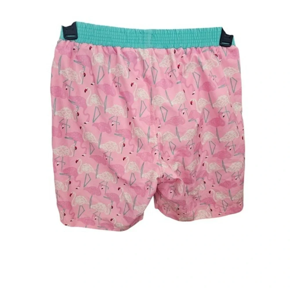 Matilda Jane Pink Flamingo Swim Trunks Men's Size‎ S Beach Pool